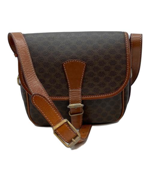 CELINE（セリーヌ）CELINE (セリーヌ) マカダム M90 ショルダーバッグ ブラウンの古着・服飾アイテム
