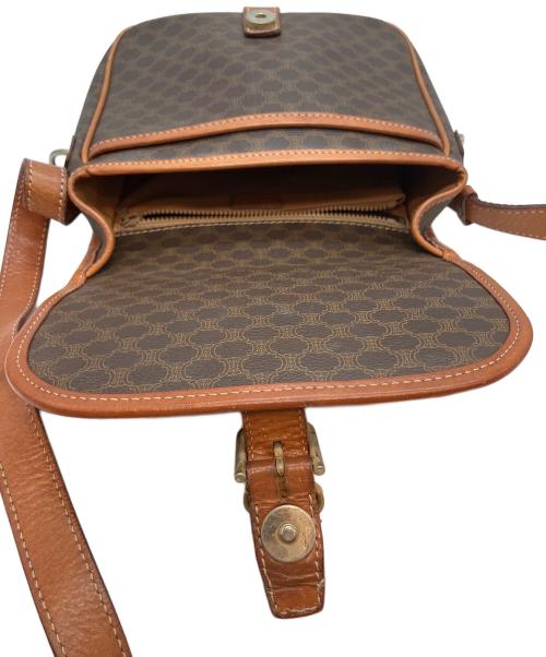 CELINE（セリーヌ）CELINE (セリーヌ) マカダム M90 ショルダーバッグ ブラウンの古着・服飾アイテム