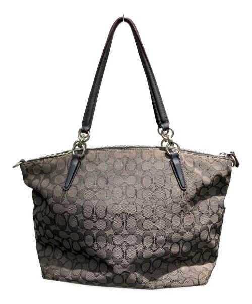COACH（コーチ）COACH (コーチ) シグネチャー トートバッグ グレーの古着・服飾アイテム