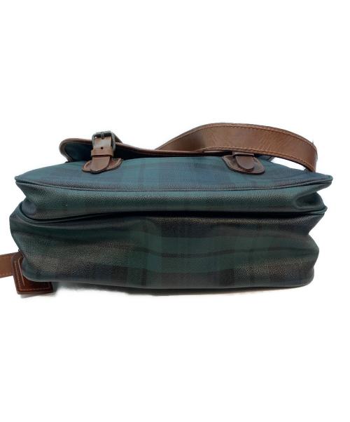 POLO RALPH LAUREN（ポロ・ラルフローレン）POLO RALPH LAUREN (ポロ・ラルフローレン) チェック ショルダーバッグ グリーンの古着・服飾アイテム