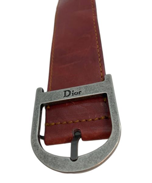 Christian Dior（クリスチャン ディオール）Christian Dior (クリスチャン ディオール) レザーベルト ブラウンの古着・服飾アイテム