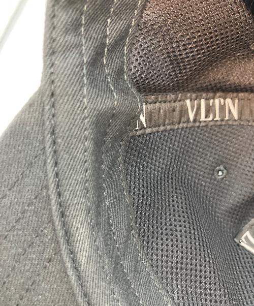 VALENTINO（ヴァレンティノ）VALENTINO (ヴァレンティノ) ロゴキャップ ブラック サイズ:59cmの古着・服飾アイテム