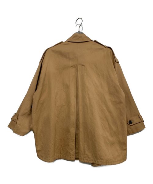 Spick and Span（スピックアンドスパン）Spick and Span (スピックアンドスパン) コットンリネンツイルオーバーミドル丈コート ベージュ サイズ:Sの古着・服飾アイテム