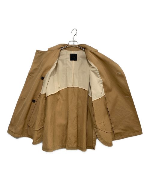 Spick and Span（スピックアンドスパン）Spick and Span (スピックアンドスパン) コットンリネンツイルオーバーミドル丈コート ベージュ サイズ:Sの古着・服飾アイテム