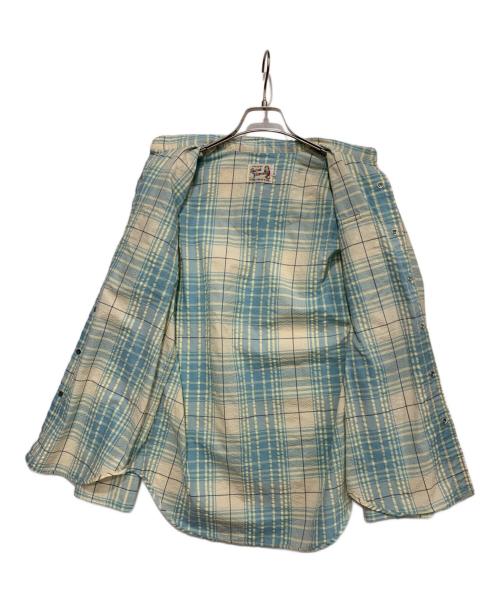 Hysteric Glamour（ヒステリックグラマー）Hysteric Glamour (ヒステリックグラマー) チェックシャツ ブルー×イエロー サイズ:Mの古着・服飾アイテム