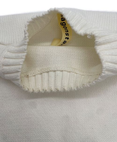 nagonstans（ナゴンスタンス）nagonstans (ナゴンスタンス) ボックスワイドプルオーバー ホワイト サイズ:Mの古着・服飾アイテム