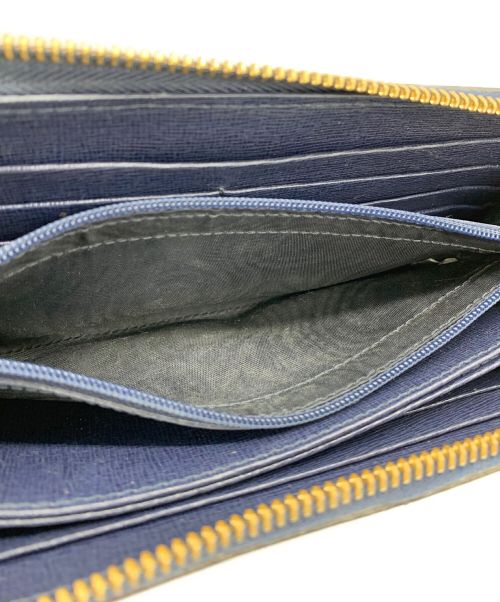 FURLA（フルラ）FURLA (フルラ) ラウンドファスナー財布 ネイビーの古着・服飾アイテム