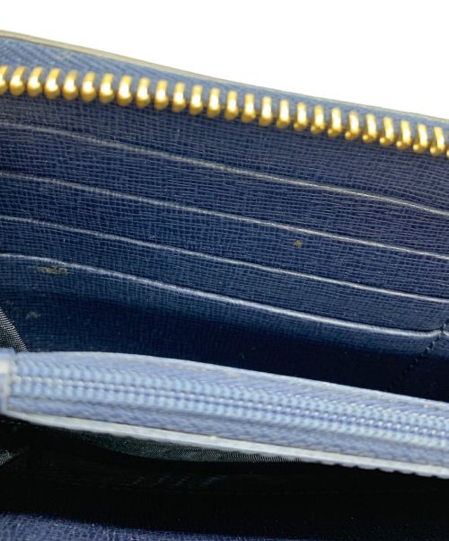 FURLA（フルラ）FURLA (フルラ) ラウンドファスナー財布 ネイビーの古着・服飾アイテム