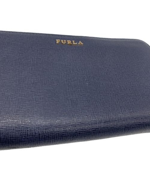 FURLA（フルラ）FURLA (フルラ) ラウンドファスナー財布 ネイビーの古着・服飾アイテム