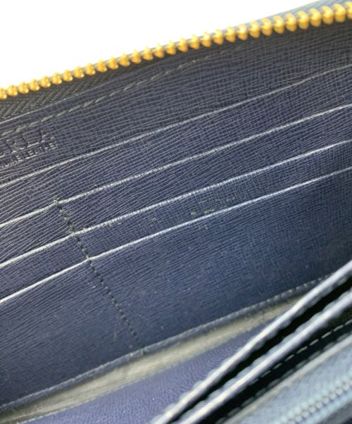 FURLA（フルラ）FURLA (フルラ) ラウンドファスナー財布 ネイビーの古着・服飾アイテム