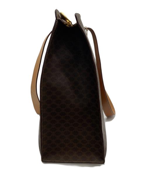 CELINE（セリーヌ）CELINE (セリーヌ) マカダム柄トートバッグ ブラウンの古着・服飾アイテム