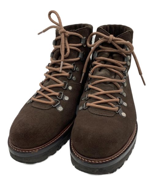 W.H（ダブルエイチ）W.H (ダブルエイチ) スウェードレザートレッキングブーツ ブラウン サイズ:SIZE6の古着・服飾アイテム