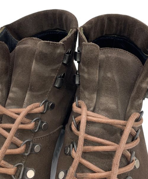 W.H（ダブルエイチ）W.H (ダブルエイチ) スウェードレザートレッキングブーツ ブラウン サイズ:SIZE6の古着・服飾アイテム