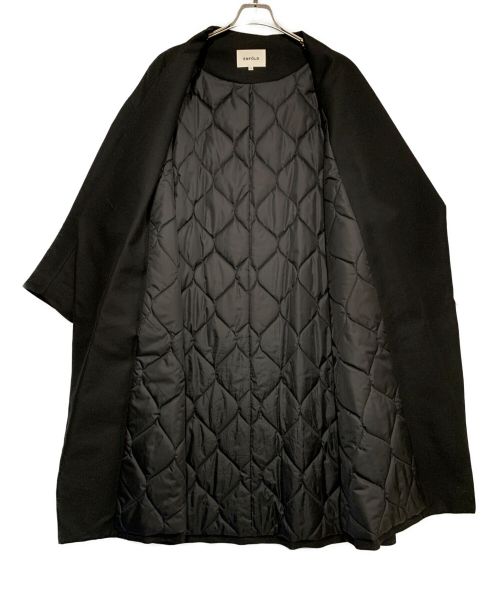 ENFOLD（エンフォルド）ENFOLD (エンフォルド) COダブルクロスノーカラーコート ブラック サイズ:SIZE38の古着・服飾アイテム