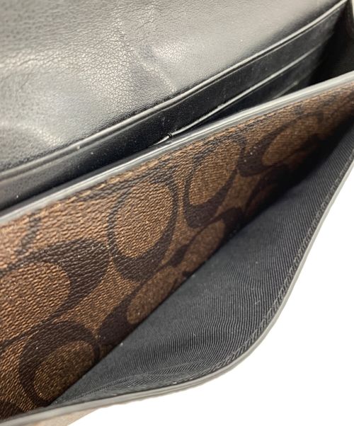 COACH（コーチ）COACH (コーチ) 長財布 ブラウン×ブラックの古着・服飾アイテム