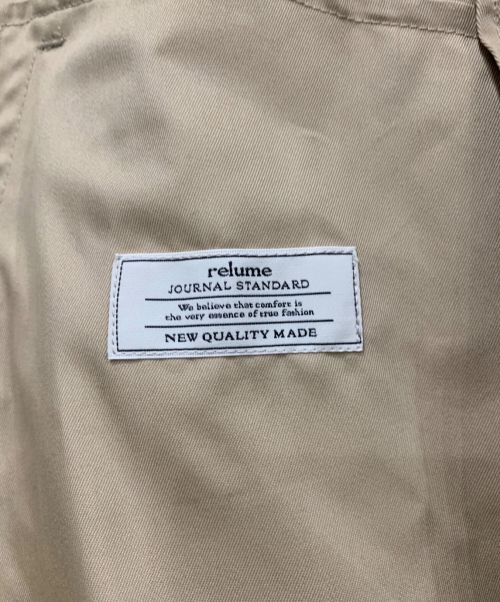 JOURNAL STANDARD relume（ジャーナルスタンダード レリューム）JOURNAL STANDARD relume (ジャーナルスタンダード レリューム) トレンチコート ベージュ サイズ:38の古着・服飾アイテム