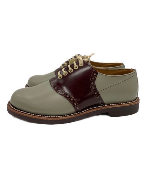 GLAD HAND（グラッドハンド）GLAD HAND (グラッドハンド) REGAL (リーガル) サドルシューズ ブラウン×グレー サイズ:24.5㎝の古着・服飾アイテム