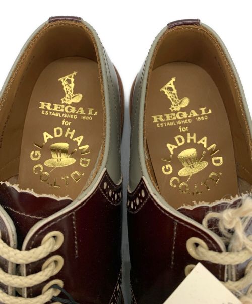 GLAD HAND（グラッドハンド）GLAD HAND (グラッドハンド) REGAL (リーガル) サドルシューズ ブラウン×グレー サイズ:24.5㎝の古着・服飾アイテム