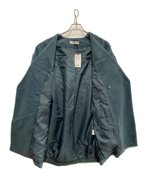 URBAN RESEARCH（アーバンリサーチ）URBAN RESEARCH (アーバンリサーチ) Vネックオーバーミドル丈コート ブルー サイズ:FREEの古着・服飾アイテム