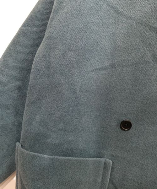 URBAN RESEARCH（アーバンリサーチ）URBAN RESEARCH (アーバンリサーチ) Vネックオーバーミドル丈コート ブルー サイズ:FREEの古着・服飾アイテム