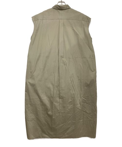 leno（リノ）leno (リノ) FRENCH SLEEVE OPEN-FRONT DRESS ベージュ サイズ:1の古着・服飾アイテム