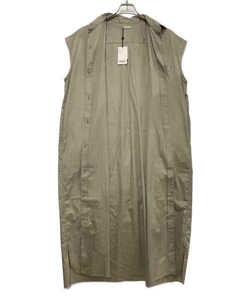 leno（リノ）leno (リノ) FRENCH SLEEVE OPEN-FRONT DRESS ベージュ サイズ:1の古着・服飾アイテム