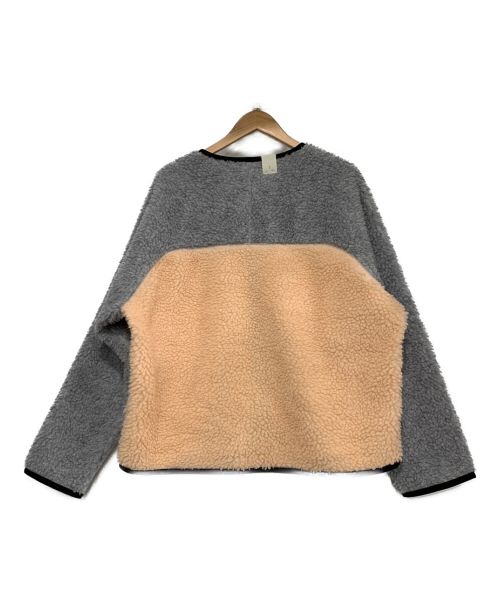 N.HOOLYWOOD（エヌ ハリウッド）N.HOOLYWOOD (エヌ ハリウッド) フリースジャケット グレー×ベージュ サイズ:SIZE38の古着・服飾アイテム