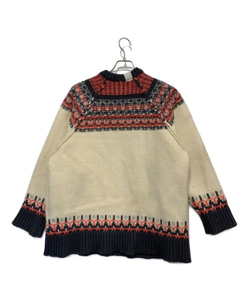 N.HOOLYWOOD（エヌ ハリウッド）N.HOOLYWOOD (エヌ ハリウッド) セーター グレー×ベージュ サイズ:SIZE36の古着・服飾アイテム