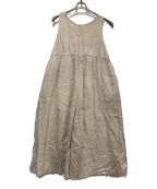 nest Robeネストローブ）の古着「リネンサロペット」｜ベージュ
