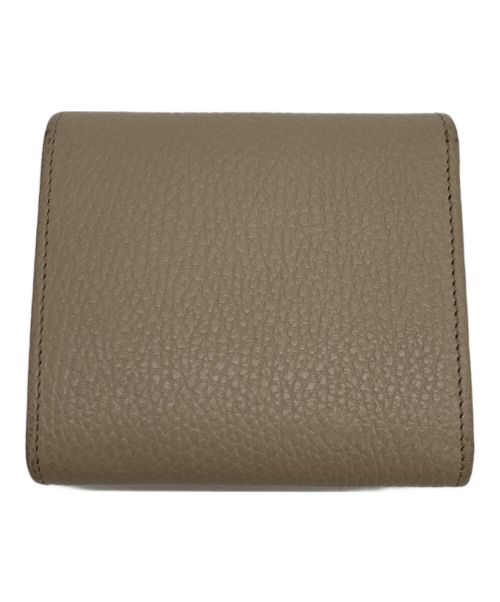 GUCCI（グッチ）GUCCI (グッチ) ダブルGミディアムウォレット ベージュ×イエローの古着・服飾アイテム