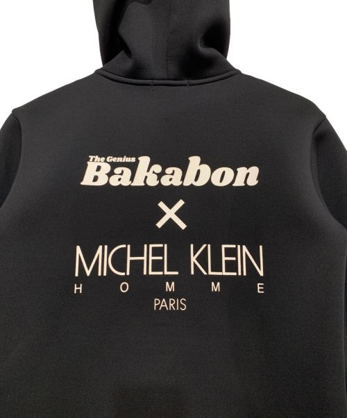 MICHEL KLEIN HOMME（ミッシェルクラン オム）MICHEL KLEIN HOMME (ミッシェルクラン オム) 天才バカボン (テンサイバカボン) 15周年ジップパーカー ブラック サイズ:44の古着・服飾アイテム