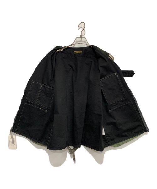 J.S HOMESTEAD（ジャーナルスタンダード ホームステッド）J.S HOMESTEAD (ジャーナルスタンダード ホームステッド) クレイジーパターンユーティリティベスト ブラック×グリーン サイズ:FREEの古着・服飾アイテム