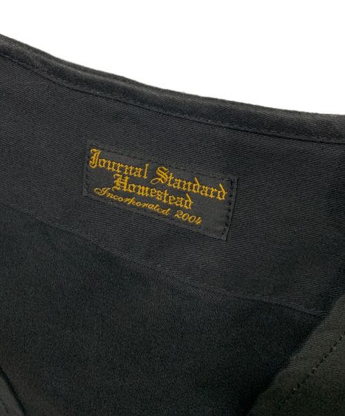 J.S HOMESTEAD（ジャーナルスタンダード ホームステッド）J.S HOMESTEAD (ジャーナルスタンダード ホームステッド) クレイジーパターンユーティリティベスト ブラック×グリーン サイズ:FREEの古着・服飾アイテム