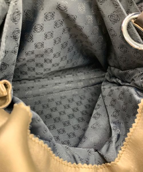 LOEWE（ロエベ）LOEWE (ロエベ) レザーショルダーバッグ ブラウンの古着・服飾アイテム