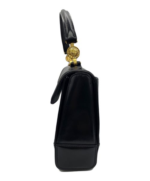VERSACE（ヴェルサーチェ）VERSACE (ヴェルサーチ) ハンドバッグ ブラックの古着・服飾アイテム