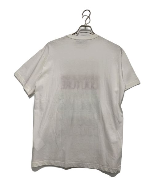 VERSACE JEANS COUTURE（ヴェルサーチ ジーンズクチュール）VERSACE JEANS COUTURE (ヴェルサーチ ジーンズクチュール) 刺繍ロゴTシャツ ホワイト サイズ:Mの古着・服飾アイテム