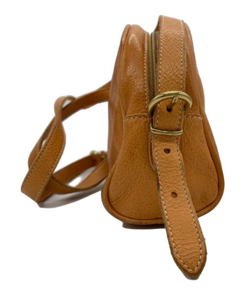 IL BISONTE（イル ビゾンテ）IL BISONTE (イル ビゾンテ) レザーショルダーバッグ ブラウンの古着・服飾アイテム