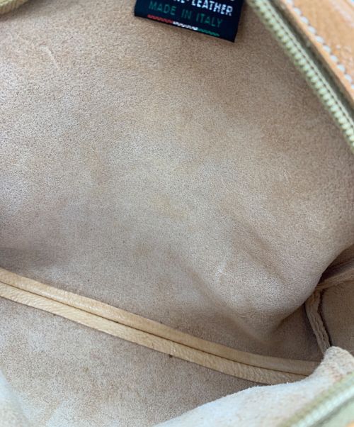 IL BISONTE（イル ビゾンテ）IL BISONTE (イル ビゾンテ) レザーショルダーバッグ ブラウンの古着・服飾アイテム