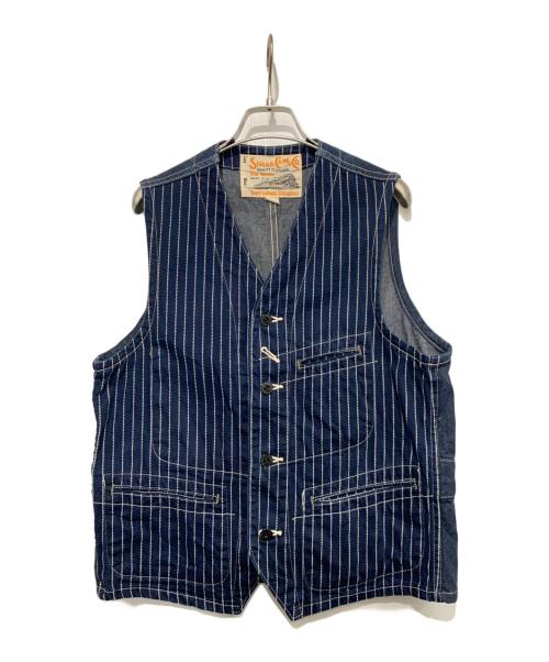 SUGAR CANE（シュガーケーン）SUGAR CANE (シュガーケーン) ワークベスト ネイビー サイズ:Mの古着・服飾アイテム