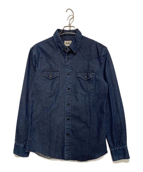 Acne（アクネ）Acne (アクネ) デニムシャツ インディゴ サイズ:XLの古着・服飾アイテム