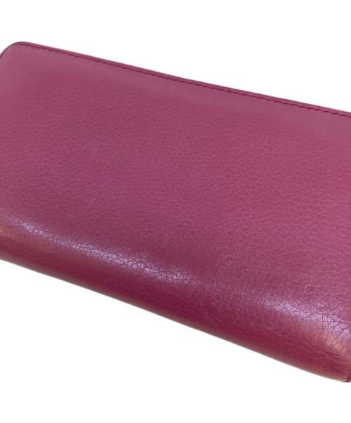 GUCCI（グッチ）GUCCI (グッチ) ソーホーインターロッキングGフリンジタッセル長財布 ピンクの古着・服飾アイテム