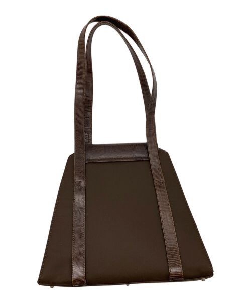 GIANNI VERSACE（ジャンニ・ヴェルサーチ）GIANNI VERSACE (ジャンニヴェルサーチ) ショルダーバッグ ブラウンの古着・服飾アイテム