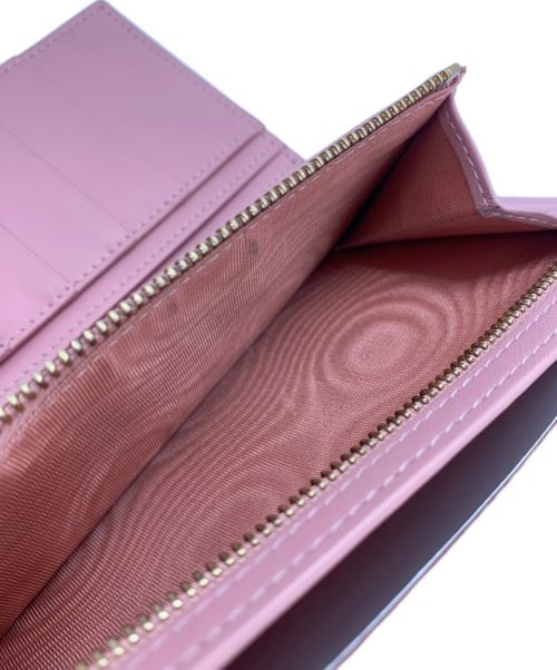 Christian Dior（クリスチャン ディオール）Christian Dior (クリスチャン ディオール) サドルスリムウォレット ピンクの古着・服飾アイテム