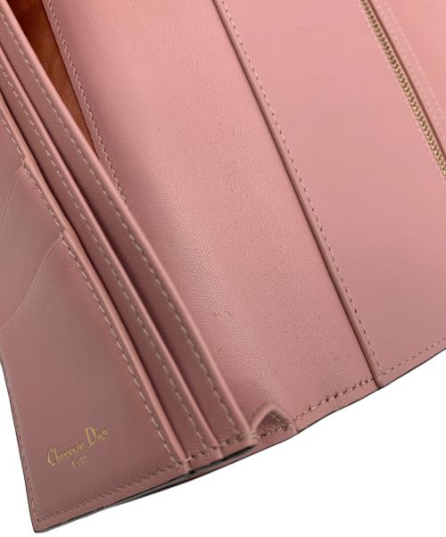 Christian Dior（クリスチャン ディオール）Christian Dior (クリスチャン ディオール) サドルスリムウォレット ピンクの古着・服飾アイテム