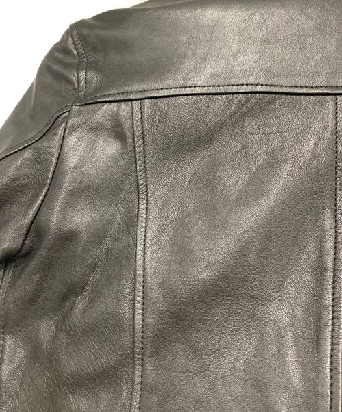 MUSHER（マーシャー）MUSHER (マーシャー) ライダースジャケット ブラック サイズ:XSの古着・服飾アイテム