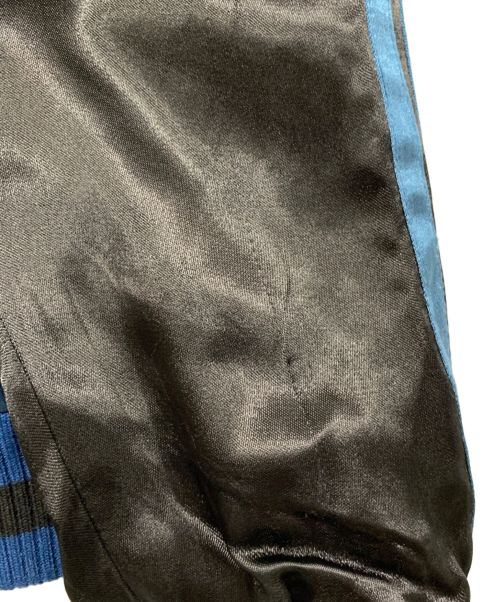 花旅楽団（ハナタビガクダン）花旅楽団 (ハナタビガクダン) リバーシブルスカジャン ブラック×ブルー サイズ:Mの古着・服飾アイテム