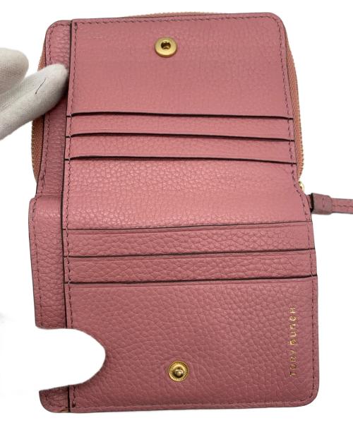 TORY BURCH（トリーバーチ）TORY BURCH (トリーバーチ) マックグロー バイフォールド ウォレット ピンクの古着・服飾アイテム