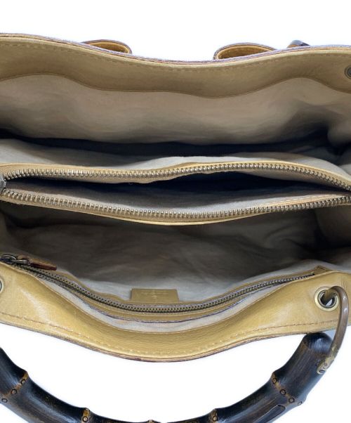 GUCCI（グッチ）GUCCI (グッチ) ハンドバッグ ブラウンの古着・服飾アイテム