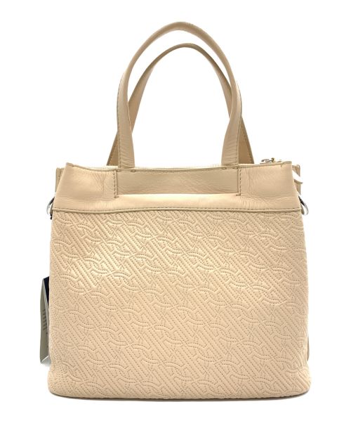 COLE HAAN（コールハーン）COLE HAAN (コールハーン) キルテッド ロゴ スモール バケット ベージュの古着・服飾アイテム