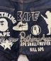 中古・古着 A BATHING APE (アベイシングエイプ) バックプリントデニムパンツ インディゴ サイズ:M：11000円